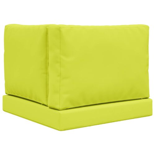 Възглавница за диван на открито 3 pcs Зелен Полиестер