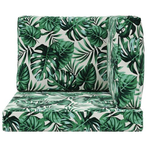 Възглавница за диван на открито 3 pcs Мотив с листа Полиестер