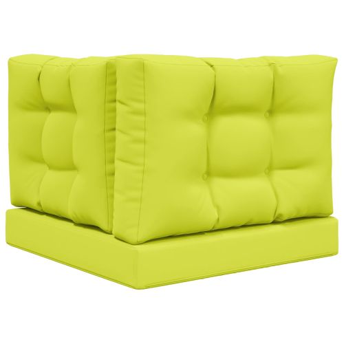 Възглавница за диван на открито 3 pcs Зелен Полиестер