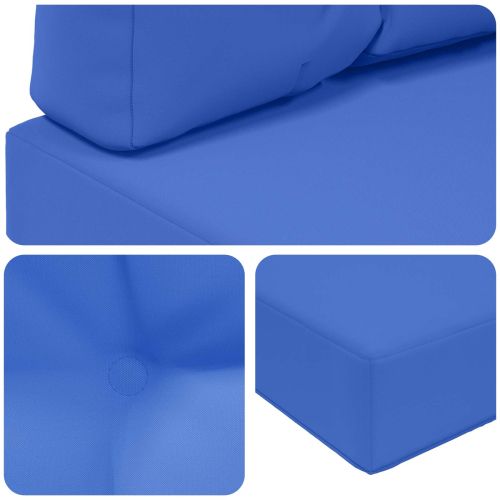 Възглавница за диван на открито 3 pcs Тюркоаз Полиестер