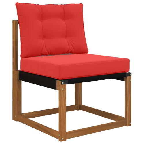 Възглавница за диван на открито 2 pcs Червено Полиестер