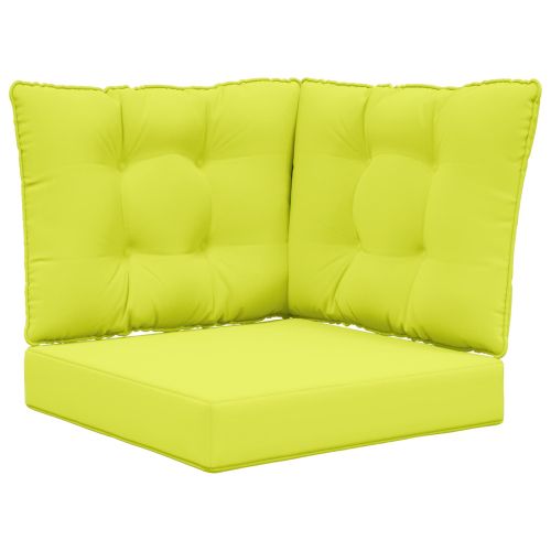 Възглавница за диван на открито 3 pcs Зелен Полиестер