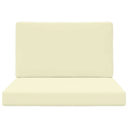 Възглавница за диван на открито 2 pcs Крем Полиестер