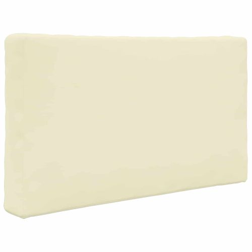 Възглавница за диван на открито 2 pcs Крем Полиестер