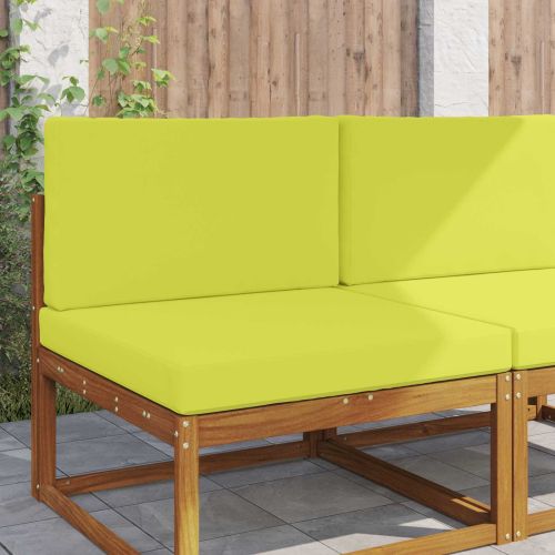 Възглавница за диван на открито 2 pcs Зелен Полиестер