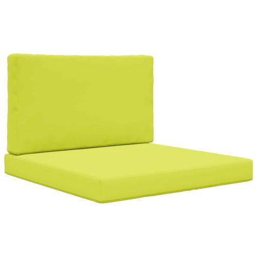 Възглавница за диван на открито 2 pcs Зелен Полиестер