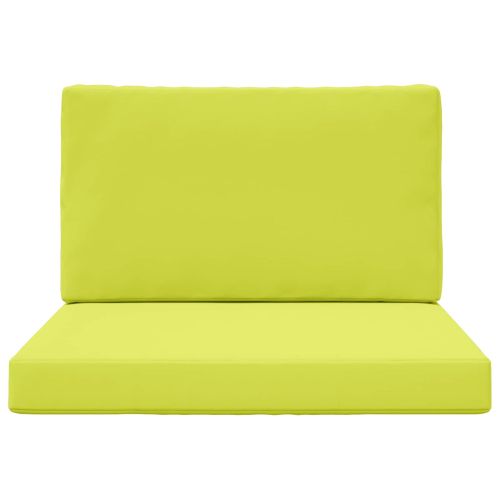 Възглавница за диван на открито 2 pcs Зелен Полиестер
