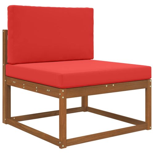 Възглавница за диван на открито 2 pcs Червено Полиестер