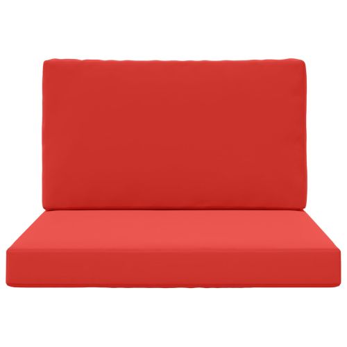 Възглавница за диван на открито 2 pcs Червено Полиестер