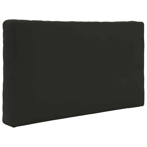 Възглавница за диван на открито 2 pcs Черен Полиестер