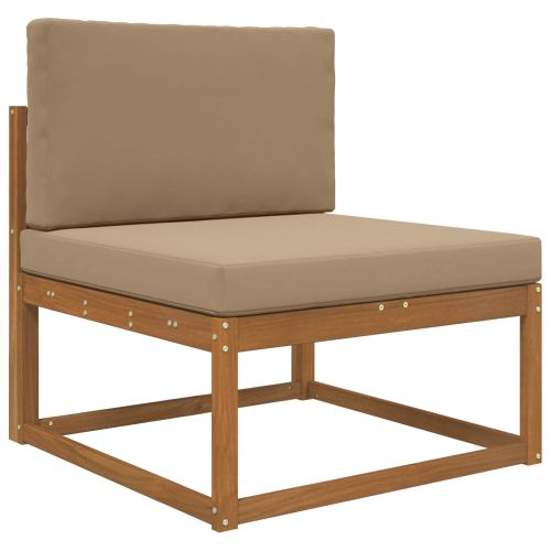 Възглавница за диван на открито 2 pcs Таупе Полиестер