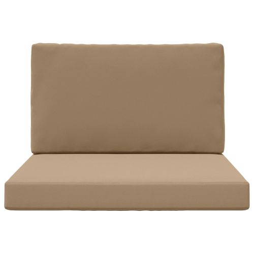 Възглавница за диван на открито 2 pcs Таупе Полиестер