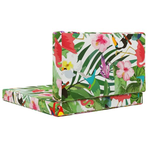 Възглавница за диван на открито 2 pcs цветно Полиестер