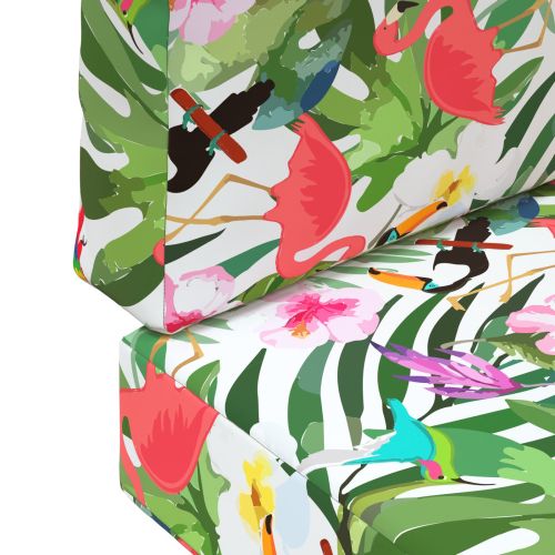 Възглавница за диван на открито 2 pcs цветно Полиестер