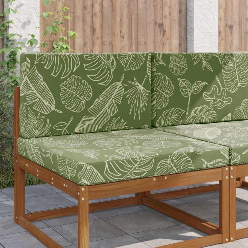 Възглавница за диван на открито 2 pcs Дизайн с листа Полиестер