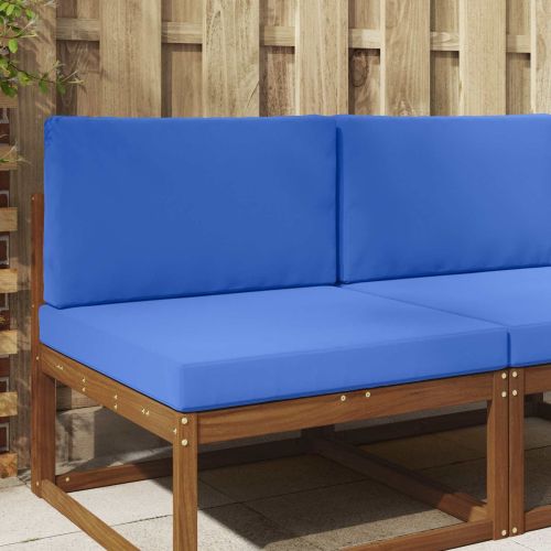 Възглавница за диван на открито 2 pcs Тюркоаз Полиестер