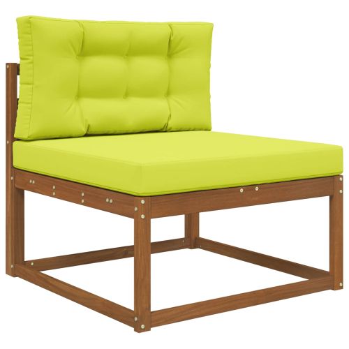 Възглавница за диван на открито 2 pcs Зелен Полиестер