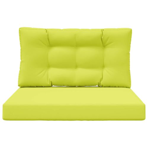 Възглавница за диван на открито 2 pcs Зелен Полиестер