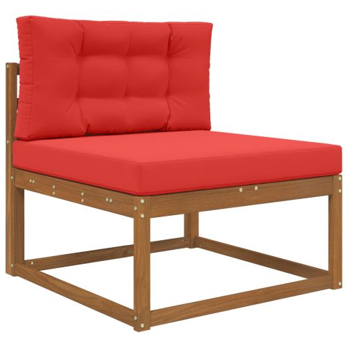 Възглавница за диван на открито 2 pcs Червено Полиестер