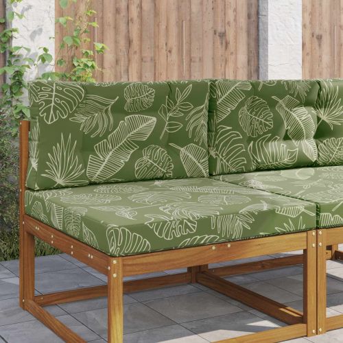 Възглавница за диван на открито 2 pcs Дизайн с листа Полиестер