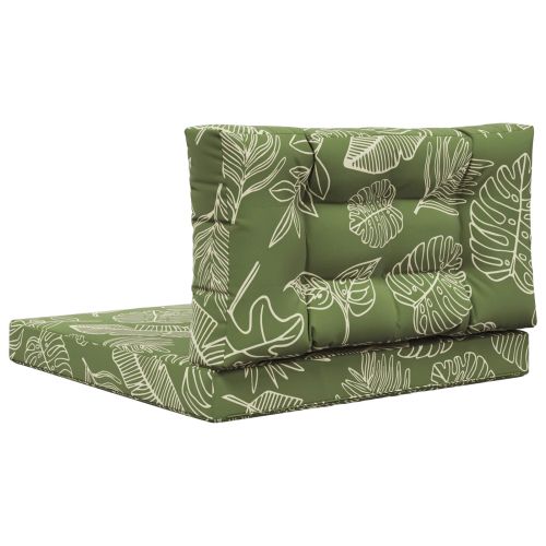 Възглавница за диван на открито 2 pcs Дизайн с листа Полиестер