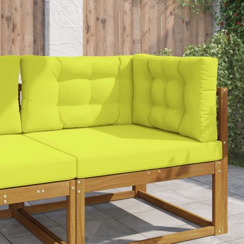 Възглавница за диван на открито 3 pcs Зелен Полиестер