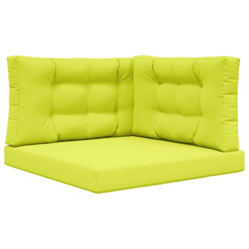 Възглавница за диван на открито 3 pcs Зелен Полиестер