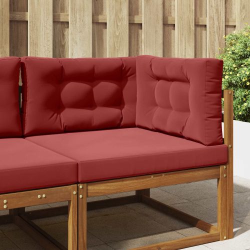 Възглавница за диван на открито 3 pcs виненочервен Полиестер