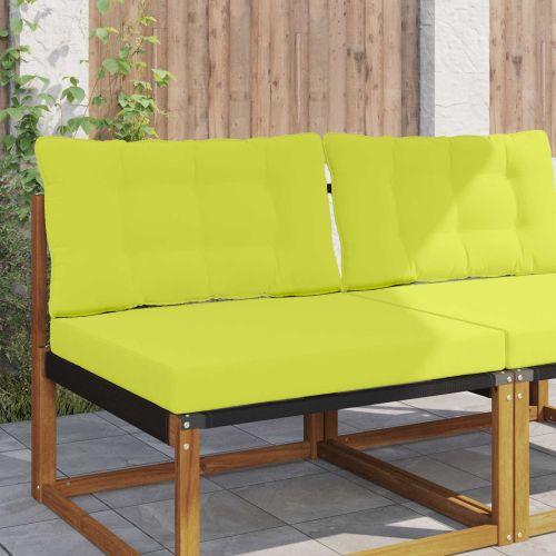 Възглавница за диван на открито 2 pcs Зелен Полиестер