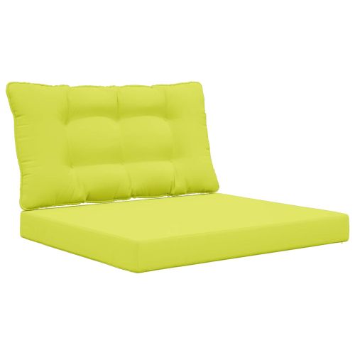Възглавница за диван на открито 2 pcs Зелен Полиестер