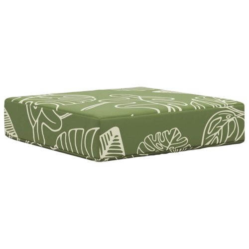 Възглавница за открито седалка Дизайн с листа 40 x 40 x 8 см