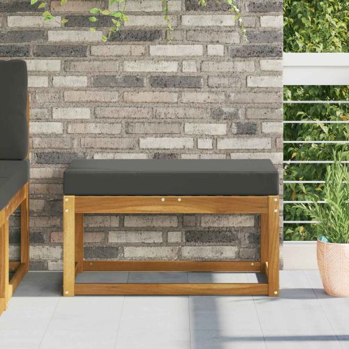 Възглавница за открито седалка Антрацит 80 x 40 x 8 cm