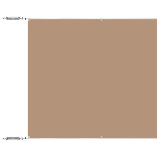 Вертикален сенник, таупе, 100x1200 см, оксфорд плат