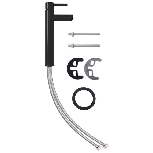 Мивка за баня с кран и сифон, златисто закалено стъкло