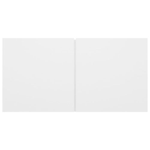 Комплект ТВ шкафове от 5 части инженерно дърво Бял гланц