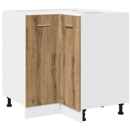 Комплект кухненски шкафове, 11 части, "Lyon", дъбов рафт, инженерна дървесина