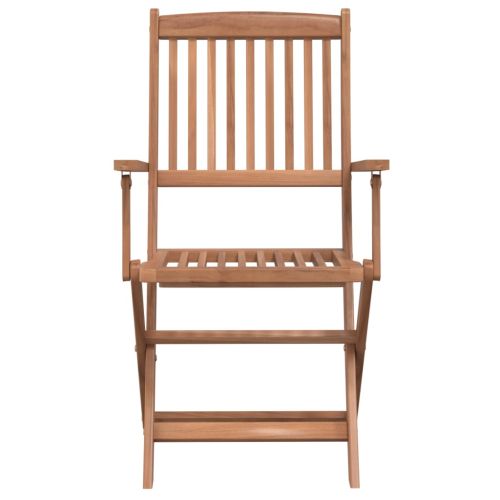 Градински трапезен комплект, сгъваем, 5 части, акация масив