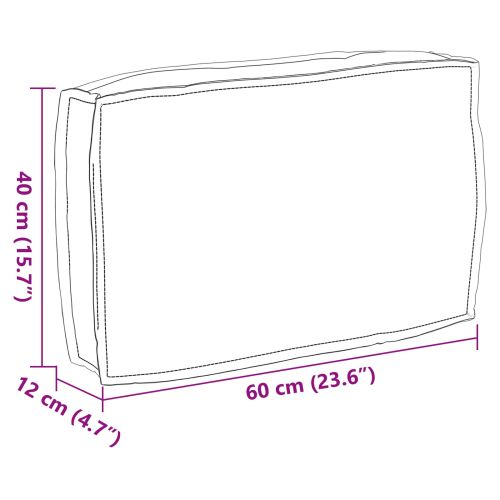 Възглавница Крем 60 x 40 x 12 cm Оксфордска тъкан
