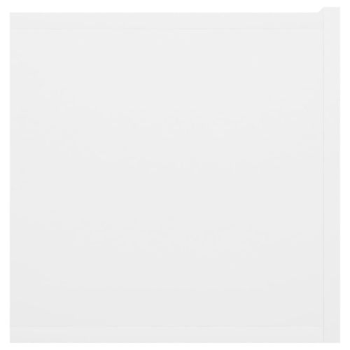 Окачен TВ шкаф, бял, 60x30x30 см