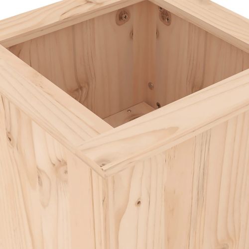 Пейка със саксии, 184,5x39,5x56,5 см, борово дърво масив