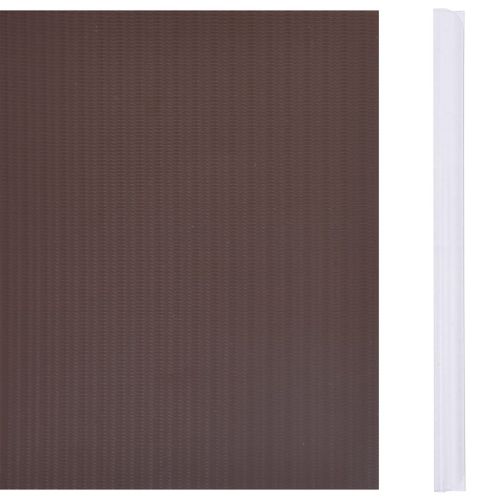 Градински параван за уединение, PVC, 70x0,19 м, кафяв