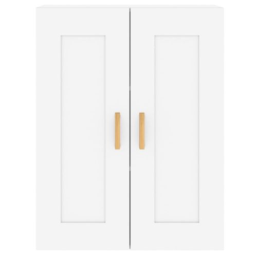 Стенни шкафове, 2 бр, бели, инженерно дърво