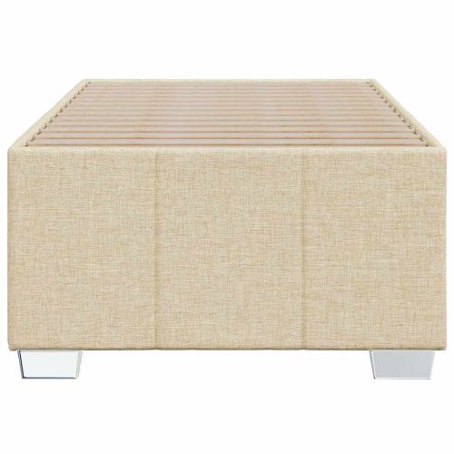 Рамка за легло без матрак, кремава, 100x200 см, плат