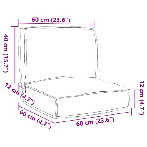 Комплект възглавници за палет Флорален 2 pcs Тропическа джунгла