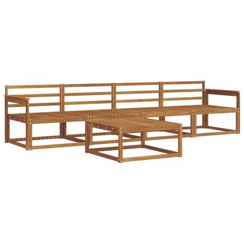 Комплект дивани за открито 5 pcs Естествен