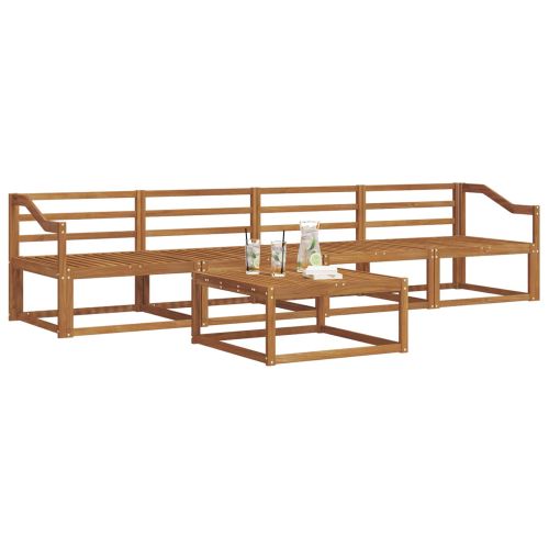 Комплект дивани за открито 5 pcs Естествен