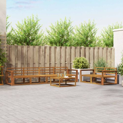 Комплект дивани за открито 7 pcs Естествен