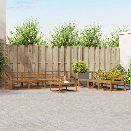 Комплект дивани за открито 8 pcs Естествен