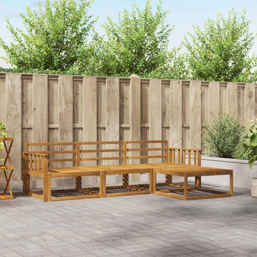 Комплект дивани за открито 4 pcs Естествен