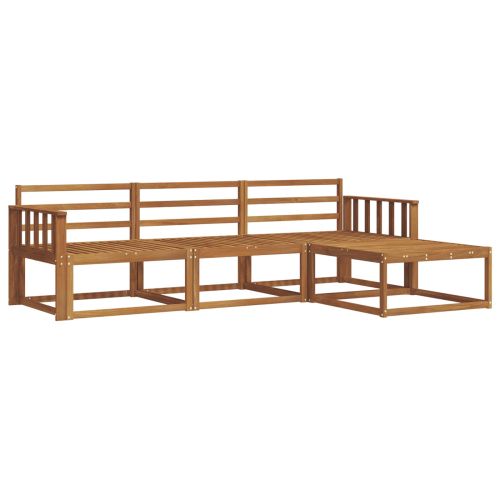 Комплект дивани за открито 4 pcs Естествен